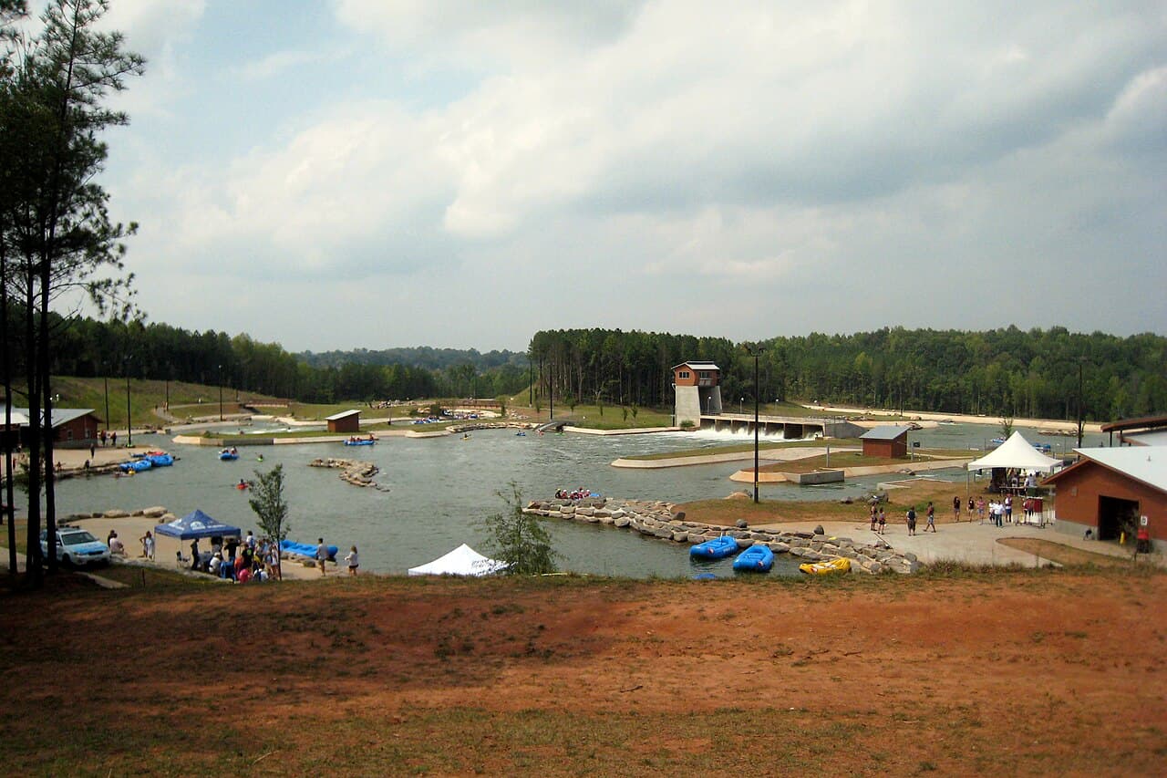 Charlotte's Whitewater Center Becomes an Outdoor Yoga Studio
